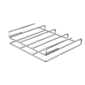JENGW Under Cupboard Cutting Board Holder Hanging Rack with Hooks Pot Lid Storage Rack Sturdy Easy To Install Stainless Steel Storage Shelves Office