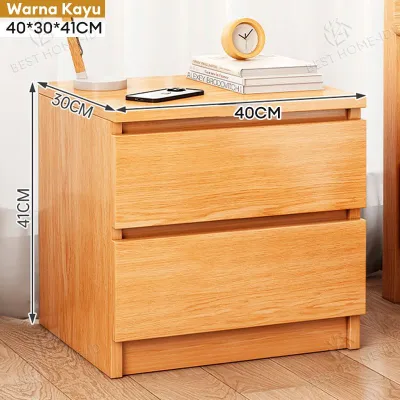 Nakas Minimalis Modern Meja Samping Tempat Tidur Estetik Japandi Premium Rak Kamar Tidur Multifungsi Kabinet Samping Meja Bedside Serbaguna Multifungsi Minimalis dengan Penyimpanan Besar dan Desain Modern
