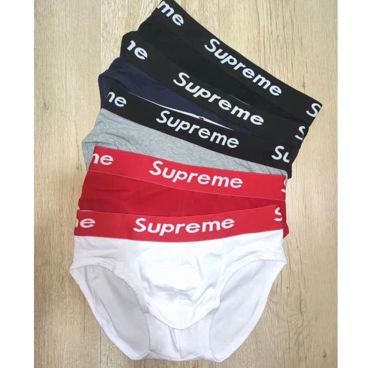 Supreme Men Quality Plain Cotton Briefs Man Underwear