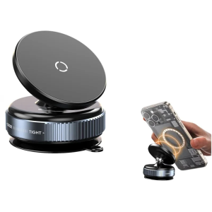 Vacuum Magnetic Car Phone Holder Suction Cup Phone Mount 360 Rotate Car Mount for All Smartphones Vehicle Gym Bathroom Mirror