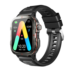Aolon Tetra S5 Fitness Tracker Smartwatch with HD Display Heart Rate & Sleep Monitoring 1.96" Touchscreen 420mAh 3ATM Waterproof - New