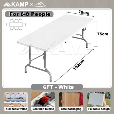 Foldable Table Folding Heavy Duty Utility Table Indoor Outdoor Portable Plastic Wedding Event Picnic Table