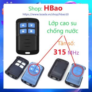 Điều Khiển Cửa Cuốn 433MHz 315MHz-Remote Cửa Cuốn Học Lệnh Thông Minh-chống nước