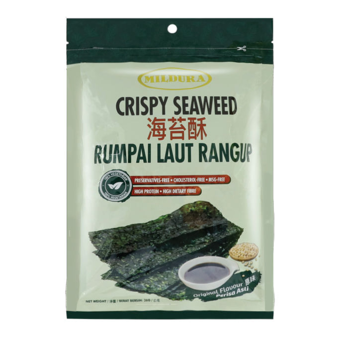 Halal Mildura Crispy Seaweed 36g Original Flavour (Cosway) Lazada