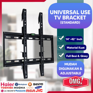 BRACKET STANDAR TV LED 14 17 19 20 22 24 27 32 40 42 Inch Universal Smart TV Digital LCD Braket Putar