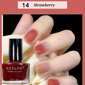 Cream Gradient Protein Nail Waterborne Nail Polish Nail Polish Nontoxic and Harmless Easy to Remove