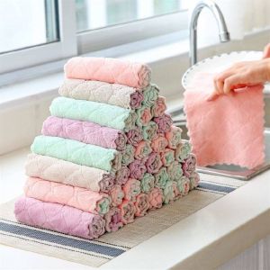 Microfiber Cleaning Cloth Hand Washing Cloth Kitchen Living Room Towel Bathroom Multi Purpose Towels
