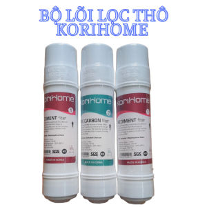 Bộ lõi lọc nước 123 Korihome ( 2 Sed1 Pre )dung cho máy nóng lạnhdùng được cho máy kangarookaroficnc…