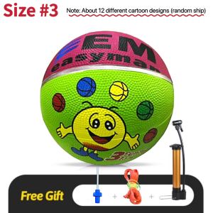 Free pump original basketball high quality size 3 ball for kids training equipment ball for kids children basketball ball for outdoor toys for kids gift for kids colorful basketball ball bola pang basketball basketball ball for children training for kids