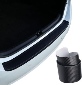 Bumper Guard for SUV Carbon Fiber Trunk Protector 35.4"x3.15" Anti-Scratch. No residue no curling UV/water-proof easy clean fits most SUVs/trucks. Measure before order.