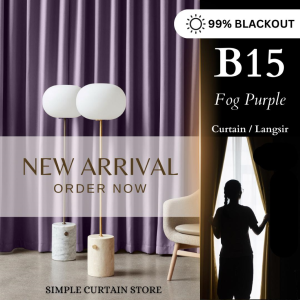 (B15) Blackout Curtain Langsir Berkualiti Tinggi 99% Blackout Modern Curtain High Quality Tebal Siap Jahit
