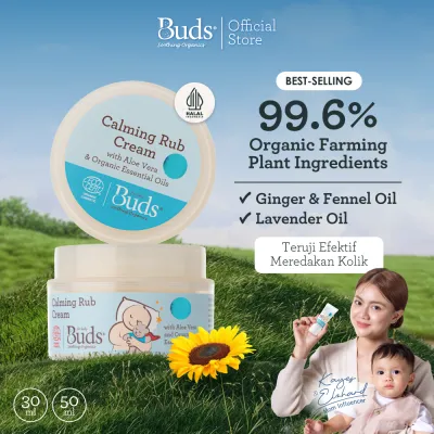 Buds Organics Calming Tummy Rub Cream - Krim Bayi dan Anak
