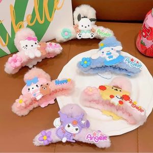 Sanrio Hoạt Hình Hello Kitty Kẹp Tóc Kuromi My Melody Cinnamoroll Pochacco Cá Mập Kẹp Anime Kawaii Tóc Kẹp Tóc Phụ Kiện Cô Gái Quà Tặng Dễ Thương