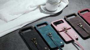 ToKerNew Flip Case For Samsung Z Flip6 Flip5 Flip4 fold RFID Block Leather Wallet Magnetic Cover Funda