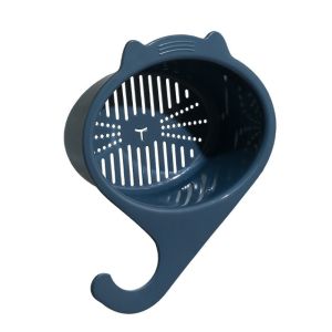 Kitchen Sink Drain Rack Cat Shape Drain Basket Faucet Filter Basket Kitchen Sink Food Strainer Fruits Vegetables Hanging Drainer Rack