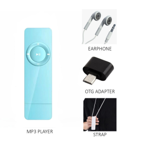 Portable MP3 Music Player Wired Mini HiFi Lossless Sound MP3 Media Player Student Walkman Built in Speaker Supports up to 128GB