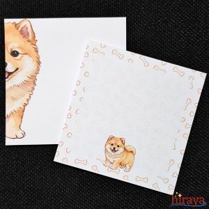 Mini Sunflower Notepad 3x3 Inches | Cute Aesthetic Yellow Design | Small Memo Pad for Notes & Journaling Dog Flower Floral