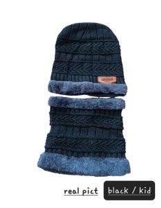 Topi Kupluk set Syal Anak Cowok Cewek Impor Premium Quality