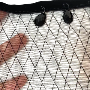 Lưới đen tăng Mũ sắt tóc kiểu dáng ưa thích hoa hồng đen mũ nón tóc trang sức cho phong cách trang phục halloween bổ sung