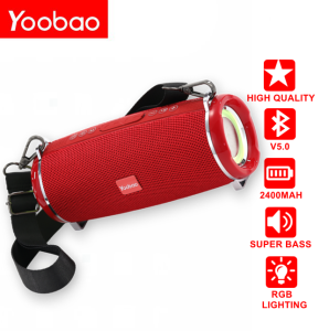 Yoobao M14 Ergonomic Design Portable Wireless Bluetooth Speaker V5.0 Super Bass with Strap & Colorful Lights