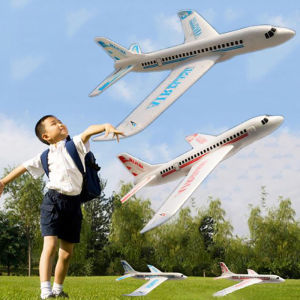 YAFEN 49*45cm Children Hand Throw Flying Glider Planes Toys Kids Foam Aeroplane Model