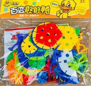 Bộ đồ chơi xếp hình vuông bộ to cho bé khéo tay xếp hình lắp ghép 3d lắp ghép thông minh mô hình bánh răng chuyển động