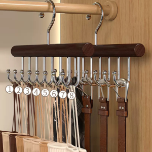 Multifunctional Solid Wood Dormitory Rotatable Underwear Rack
