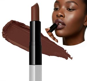 Flori Roberts Luxury Lipstick Vibrant Lip Makeup for Women of Color or Deeper Skin Tones Demi-Matte Texture Hydrates and Conditions Lips