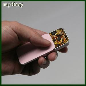 ruyifang Tinplate hộp trượt nắp đẩy kéo Hộp ngăn kéo Balm hộp xách tay hộp nhỏ hương liệu Jar kẹo nhỏ hộp sắt hộp quà tặng