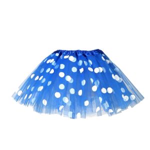LUXELU Wave Point Tutu Skirt Tulle Colorful Ballet Skirts Fashion Netting Princess Skirt Kids Girls