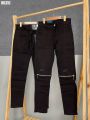 Quần Jean đen nam cao cấp, rách gối phối khoá kéo, Style trẻ trung, Năng Động, BOY cháy phố. 