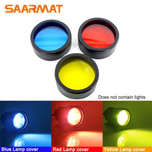 20232PCs motorcycle headlight yellow/red/blue cover plastic DIY Moto light cover 3000K lamp cover diameter 58mm / 60mm