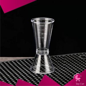 BabyShop-C1163 Jigger Cup Transparan 10/20ml 20/40ml Gelas Ukur Measuring Cup / Jigger Plastik Gelas