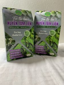 Combo 2 hộp xuyên tâm liên (hộp 40 gói) trà túi lọc xuyên tâm liên tô diệp hoa kim ngân bảo vệ đường hô hấp cảm cúm ho phổi