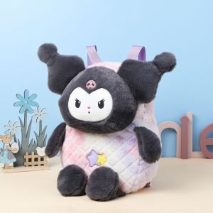 Balo thú bông kuromi cinnamon loopy pikachu vải bông lông mềm cute dễ thương cho bé mầm non GY547