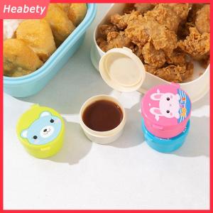 Heabety Phim hoạt hình nước sốt chai mini Bento hộp động vật người bạn nước tương hộp nước sốt cà chua mật ong salad Sauce container Bento Hộp phụ kiện