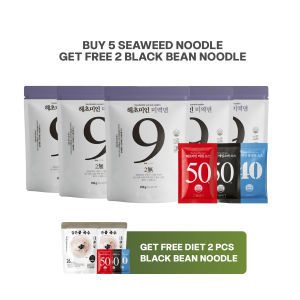 [READY STOCK] Haechomiin  Premium Korean Seaweed Noodles with Soba Sauce 50g - Cholesterol-Free Instant Meal Bundle Diet-Friendly Low-Calorie Choice for Weight Management