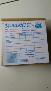 Nota Loundry 2 ply 1/6 Folio - E siap kirim