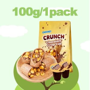 CHOCMET Chocolate Sauce Biscuits 100g Cream Chocolate Cookie Balls – Crispy Sandwich Snack