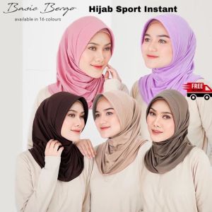 Jilbab sport jersey lycra premium/ hijab sport jersey termurah