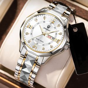 OFF Jam Tangan Pria Original Asli Poedagar Terbaru 2024 Anti Air berbahan Stainless Steel Analog bergaya Casual dengan rantai mewah. Luxury Watch untuk Pria Dewasa 2024.