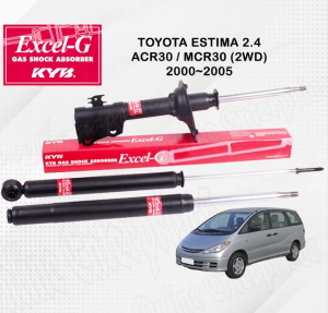 KAYABA KYB EXCEL G Toyota Estima Previa 2.4 ACR30/CLR30/MCR30(2WD) 00~05 Absorber Gas Shock Strut 334284 334285 344308