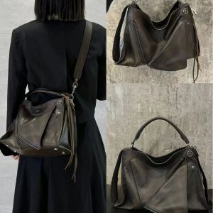 GROTTO leather vintage hand bill of lading shoulder crossbody bag