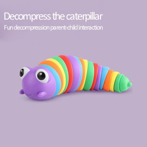 Baby Toys Removable Wiggled Caterpillar Toys Stress Reliever Toys for Kids Decompression Snail