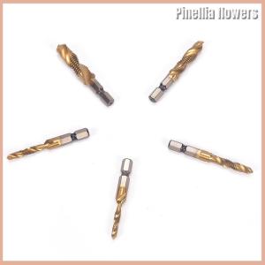 Pinellia flowers M3-M10ก้านหกเหลี่ยมไทเทเนียมชุบ hss เกลียวมือสกรูเกลียวเมตริกบิตเจาะ