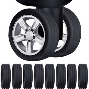 16Pcs Luggage Wheels Silicone Wheel Caster Shoes Travel Trolley Case Suitcase Reduce Noise Protective Guard Cover Accessories