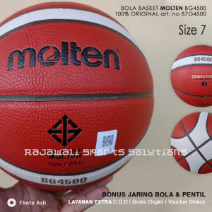 Bola Basket Original Molten B7G4500 Ori Indoor/Outdoor FIBA APPROVED 2023
