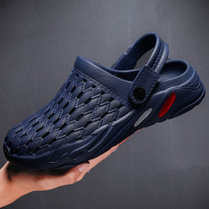 TRSOYE 2024แฟชั่นผู้ชายรองเท้าแตะรองเท้าแบบมีรูระบายฤดูร้อนเสื้อนอกกันลื่นพื้นหนาขนาดใหญ่46 47