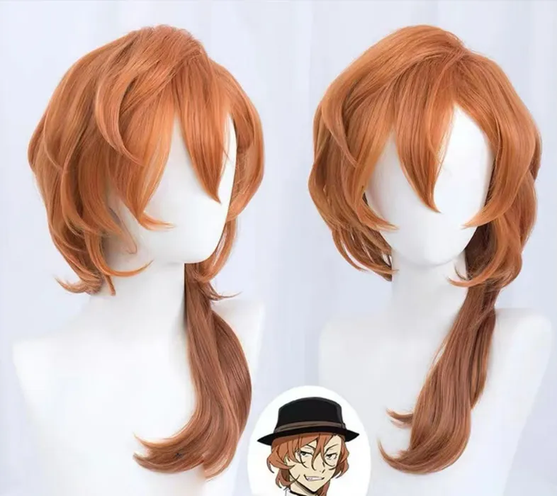 K WIG Chuuya Nakahara Cosplay Bungou Stray Dogs Cosplay 55cm