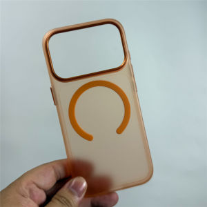 Ultrathin Matte Translucent For Magsafe Case For iPhone 17 Pro 17 Pro Max Metal Lens Frame c Shockproof Hard Back Cover